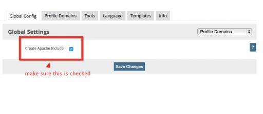 Configuring the Profile Domains module