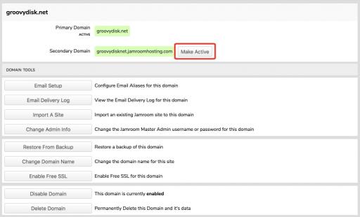 Switching the Active Domain