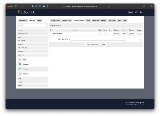 Quotas - defining features for your Profiles