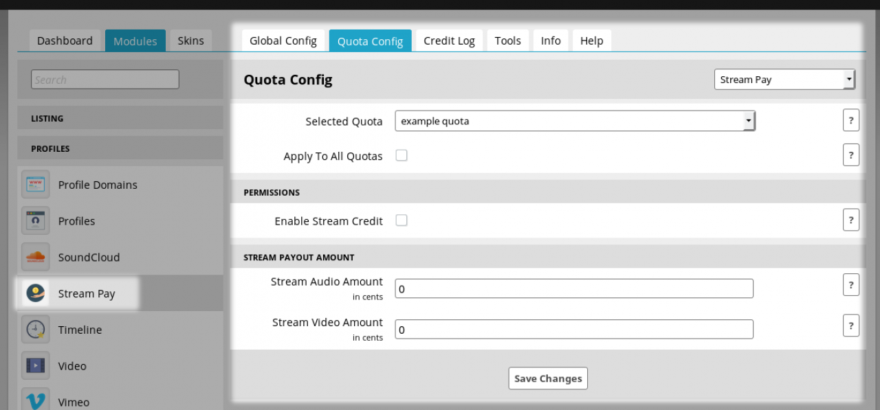 Quota Config